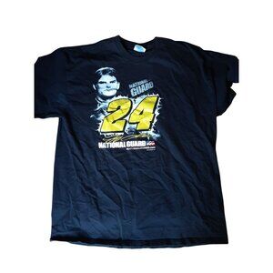 Jeff Gordon National Guard 2010 T Shirt XL Black